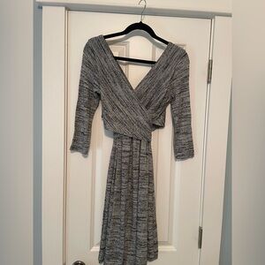 Amadi by Anthropologie Gray Women's Wrap Dress Size XS